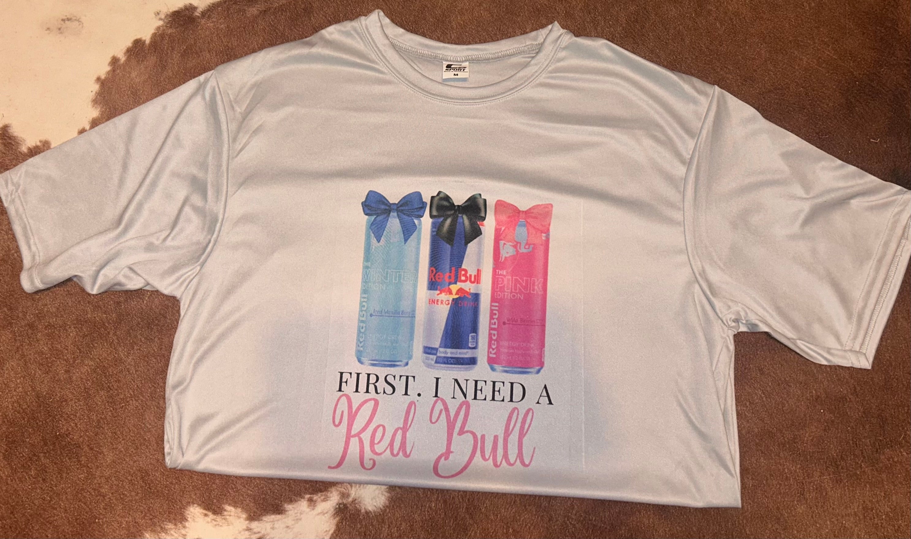 1st I need a Red Bull T shirt
